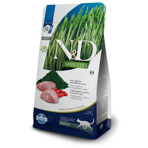 FARMINA N&D CAT GF SPIRULINA LAMB kaķu barība Jērs, spirulīna 1.5kg